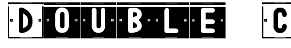 Double Color St font preview